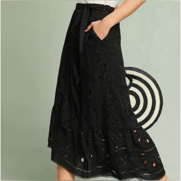 Maeve eyelet wrap skirt - Picture 6 of 10